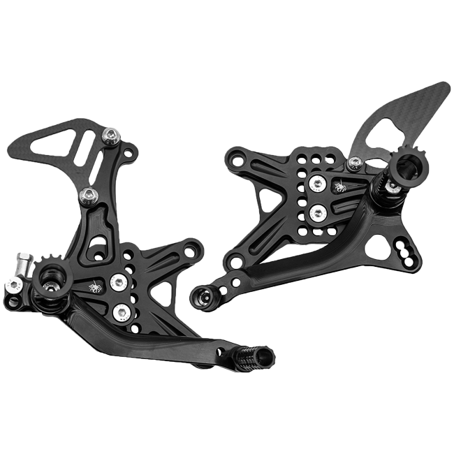 Footrest system from Spider Racing Kawasaki ZX-6R/636/RR (09-25)