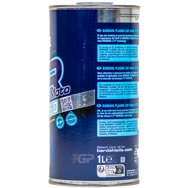 Bardahl 15W50 Plasma LXR - 1 Liter Premium Öl