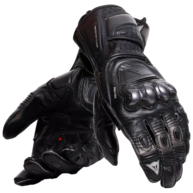 Guantes de cuero de motocicleta Dainese Fiero Racing | Hombres | Negro | 201810002560400