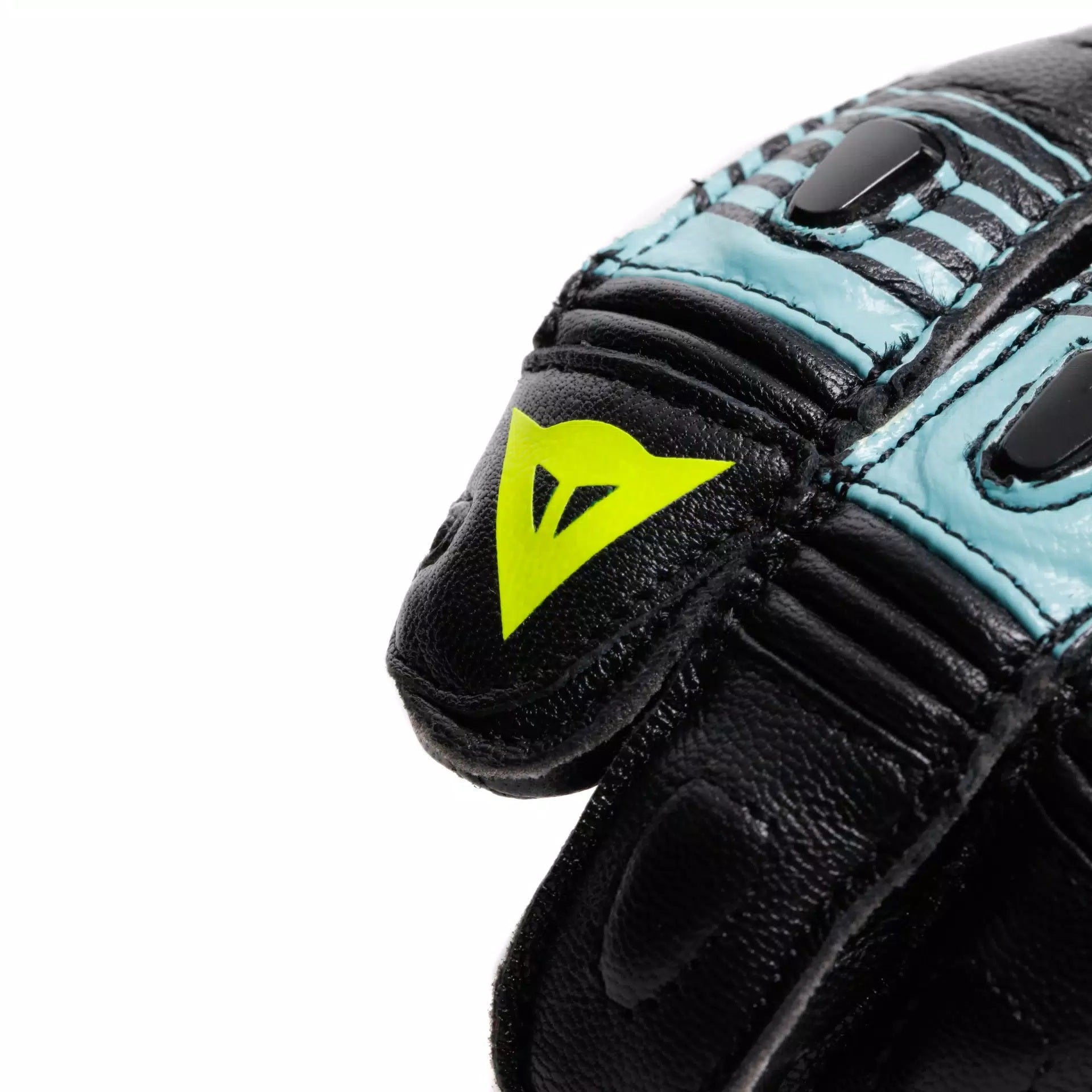 Guantes de cuero de motocicleta Dainese Fiero Racing | Hombres | Negro/azul claro | 201810002568o00