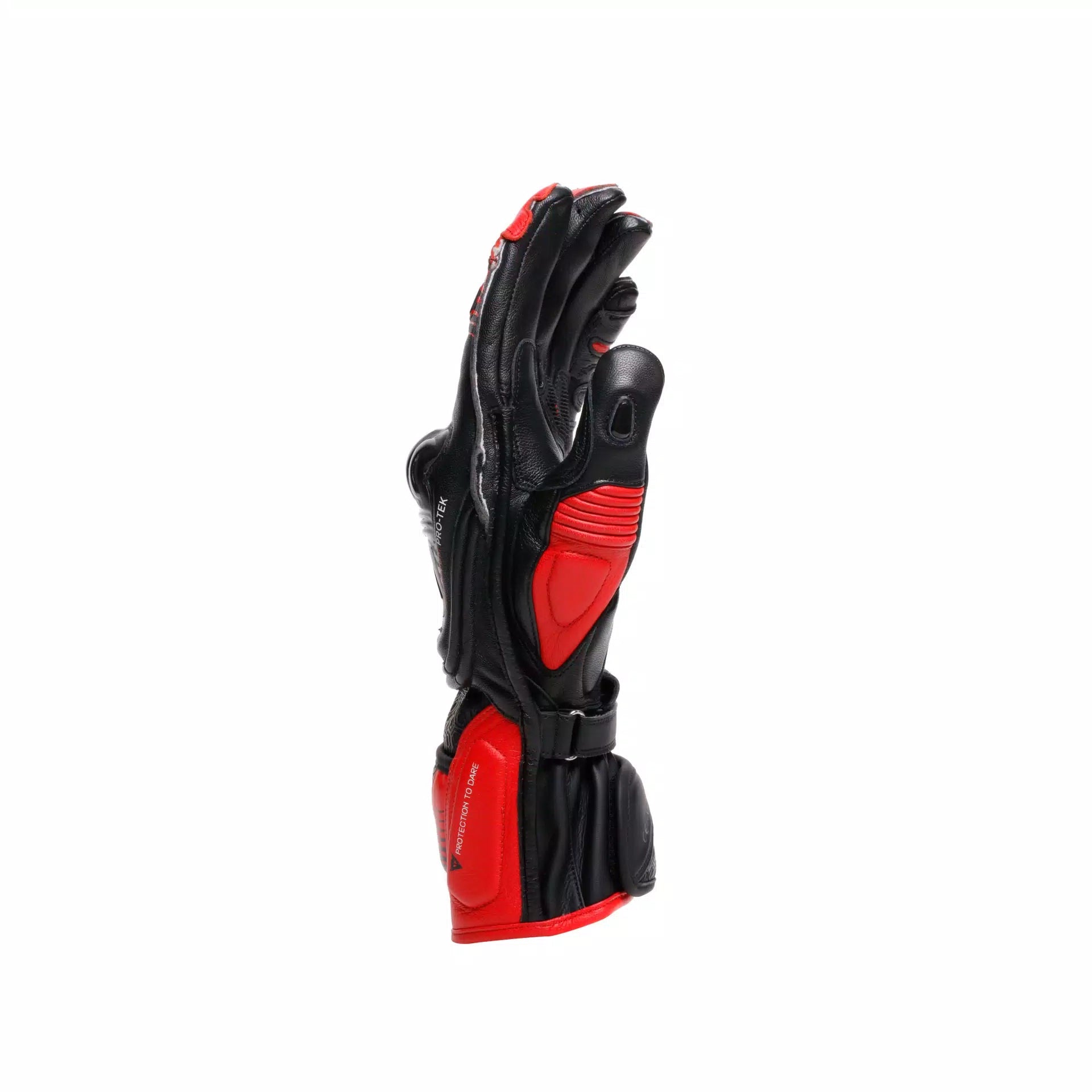 Guantes de cuero de motocicleta Dainese Fiero Racing | Hombres | Negro/rojo | 2018100025A700