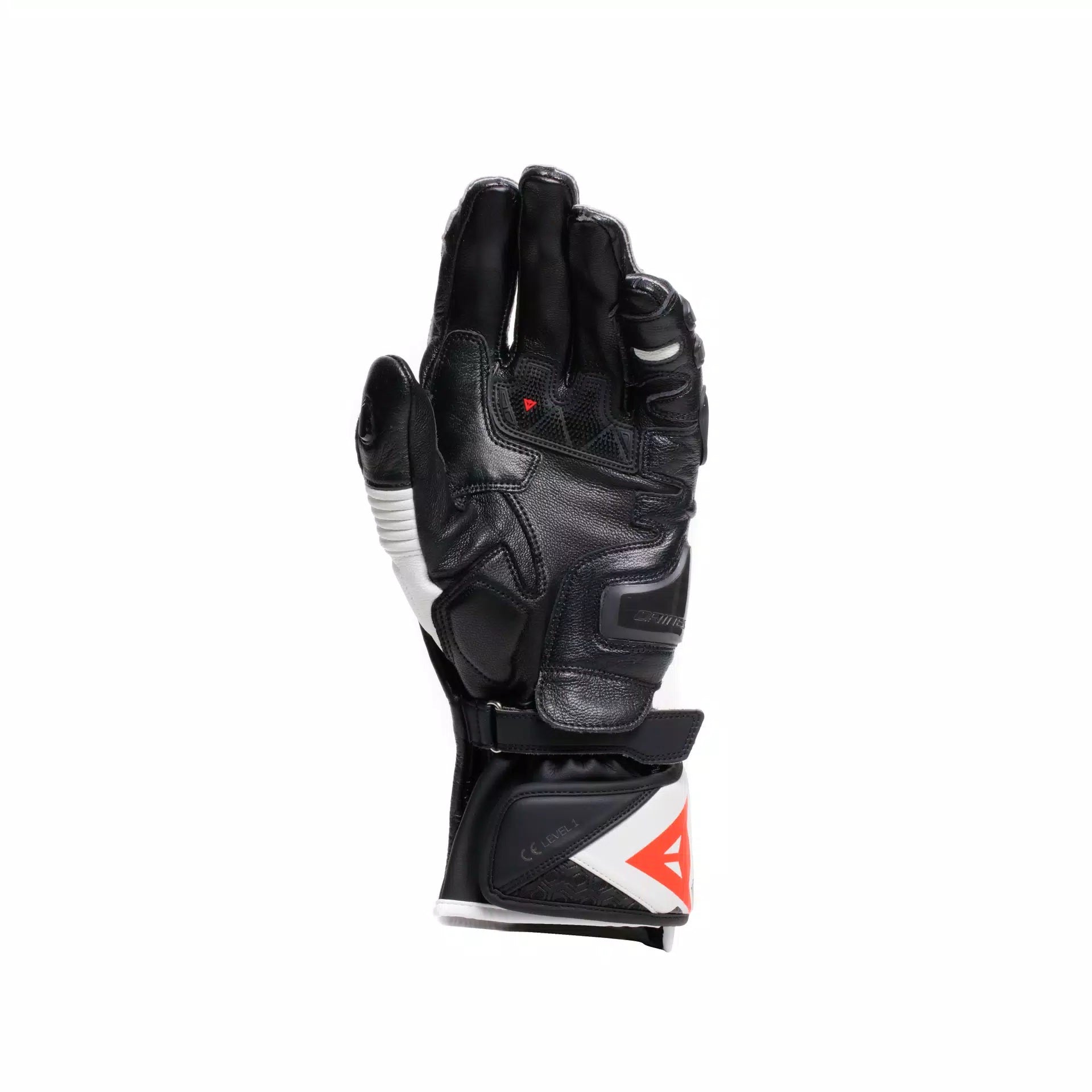 Guantes de cuero de motocicleta Dainese Fiero Racing | Hombres | Negro/negro | 2018100025n3200