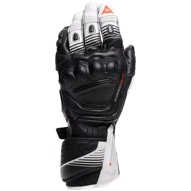 Guantes de cuero de motocicleta Dainese Fiero Racing | Hombres | Negro/negro | 2018100025n3200