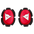 Dainese Pista Knechreif Knee Slider Red/Weiß 201876166630001