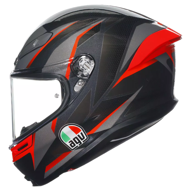AGV K6 S Helm Slashcut black/gray/red | 2118395001014