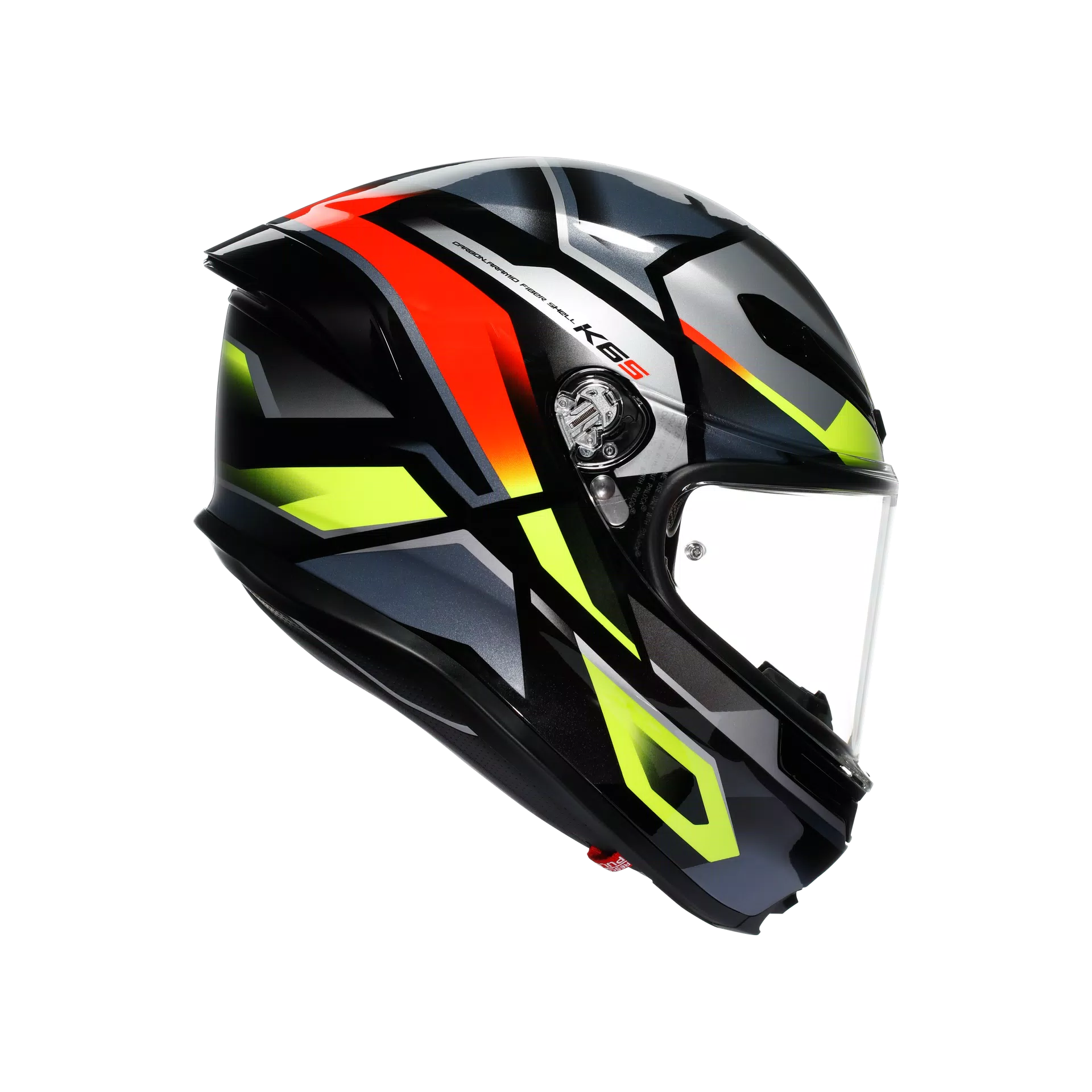 AGV K6 S Helm Erazer negro/rojo/fluo amarillo | 2118395001026