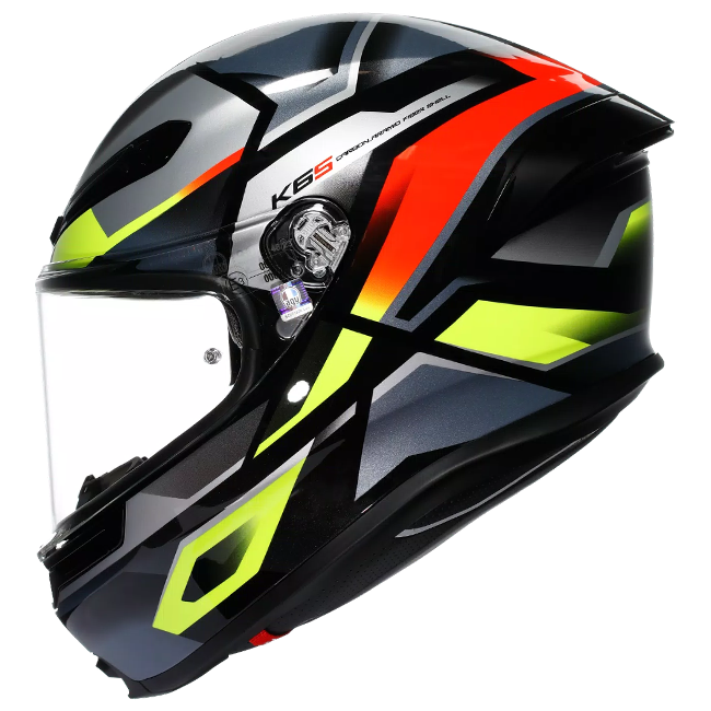 AGV K6 S Helm Erazer negro/rojo/fluo amarillo | 2118395001026