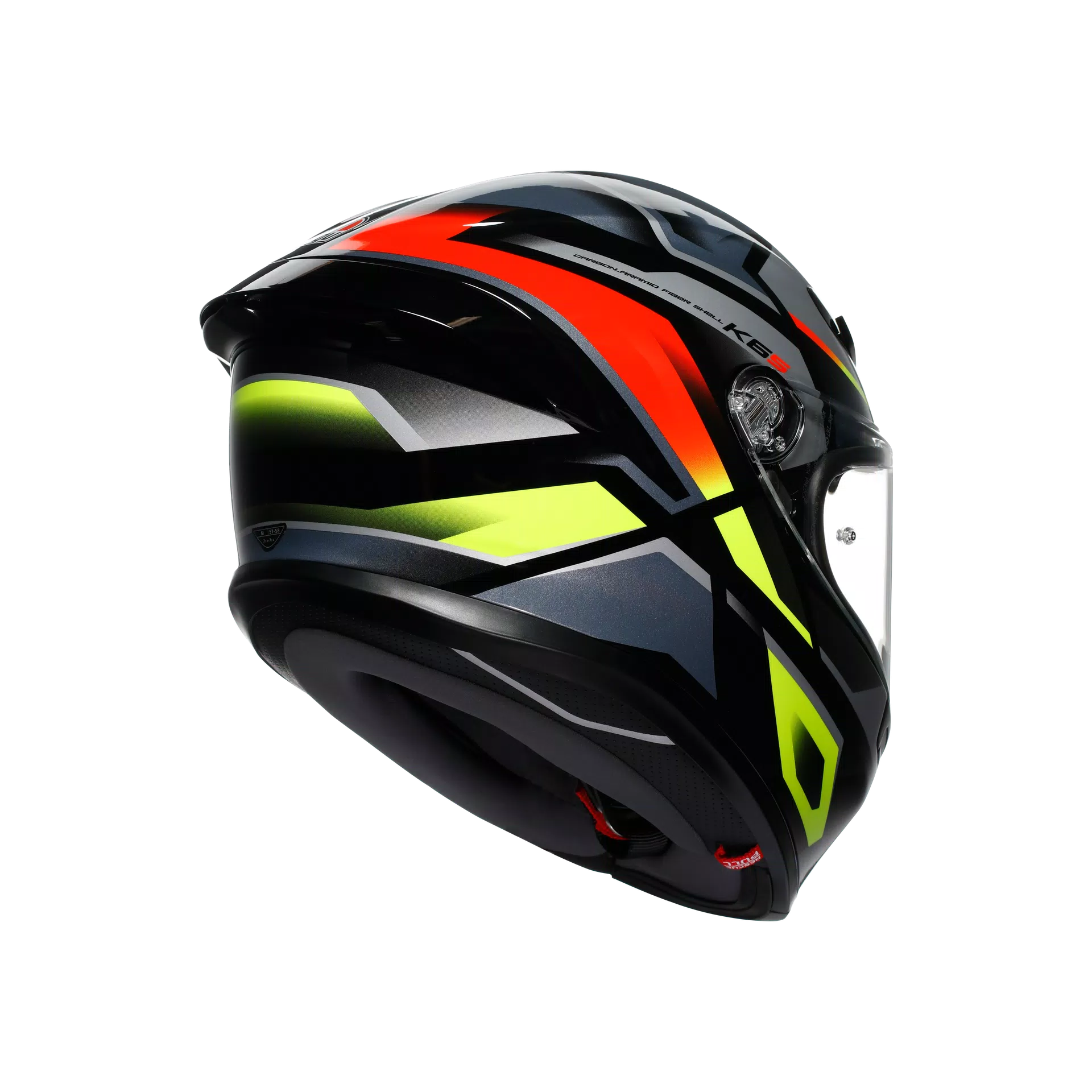 AGV K6 S Helm Erazer negro/rojo/fluo amarillo | 2118395001026