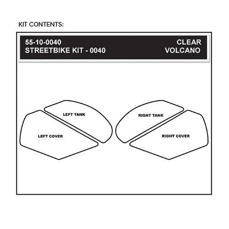 Stompgrip Super Vulcano Traction Pads Kawasaki ZX-10 R/RR (21-25) 55-12-0040