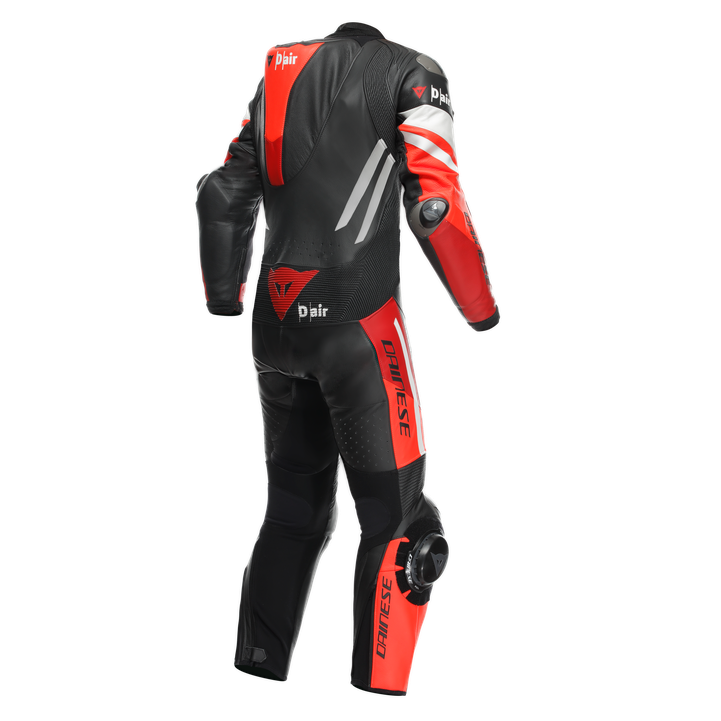 Dainese Misano 3 D-Air® Traje de carreras de airbag combinados de cuero de una pieza | Hombres | Rojo