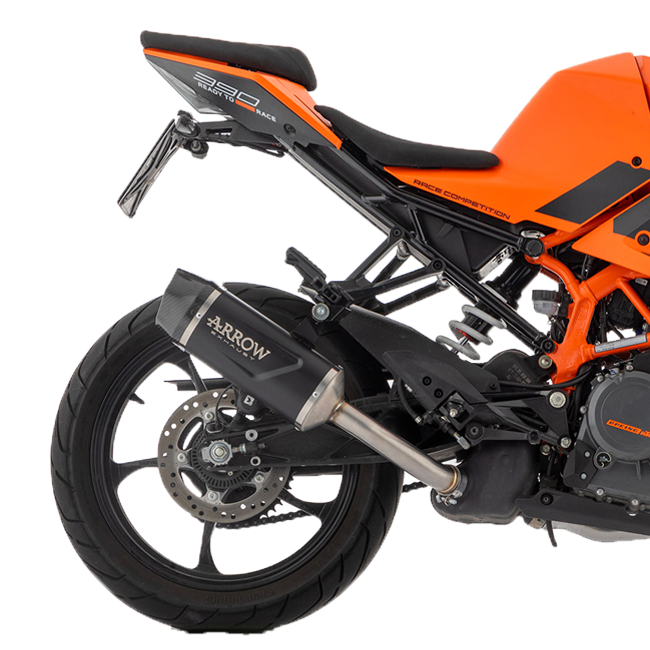 Flecha Slip-On Indy-Race Aluminum Dark KTM RC 390 (22-25) 71957akn