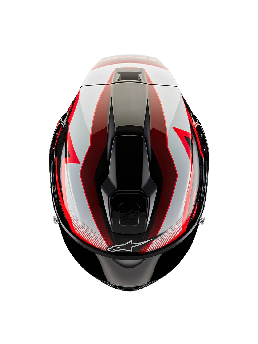 Alpinestars Supertech R10 Equipo Helm Carb Carb Red White Gloss 8200224-1352