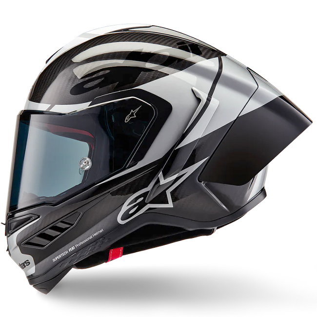 Alpinestars Supertech R10 Elemento Casco Carb Carb Negro Plata 8200324-1368