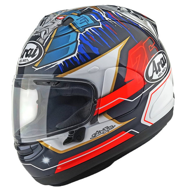 arai helmet dani pedrosa 2012 ARAI RX-7V Evo Helm Dani Pedrosa Replica Shogun 137-0340 – TGP MotoRacing