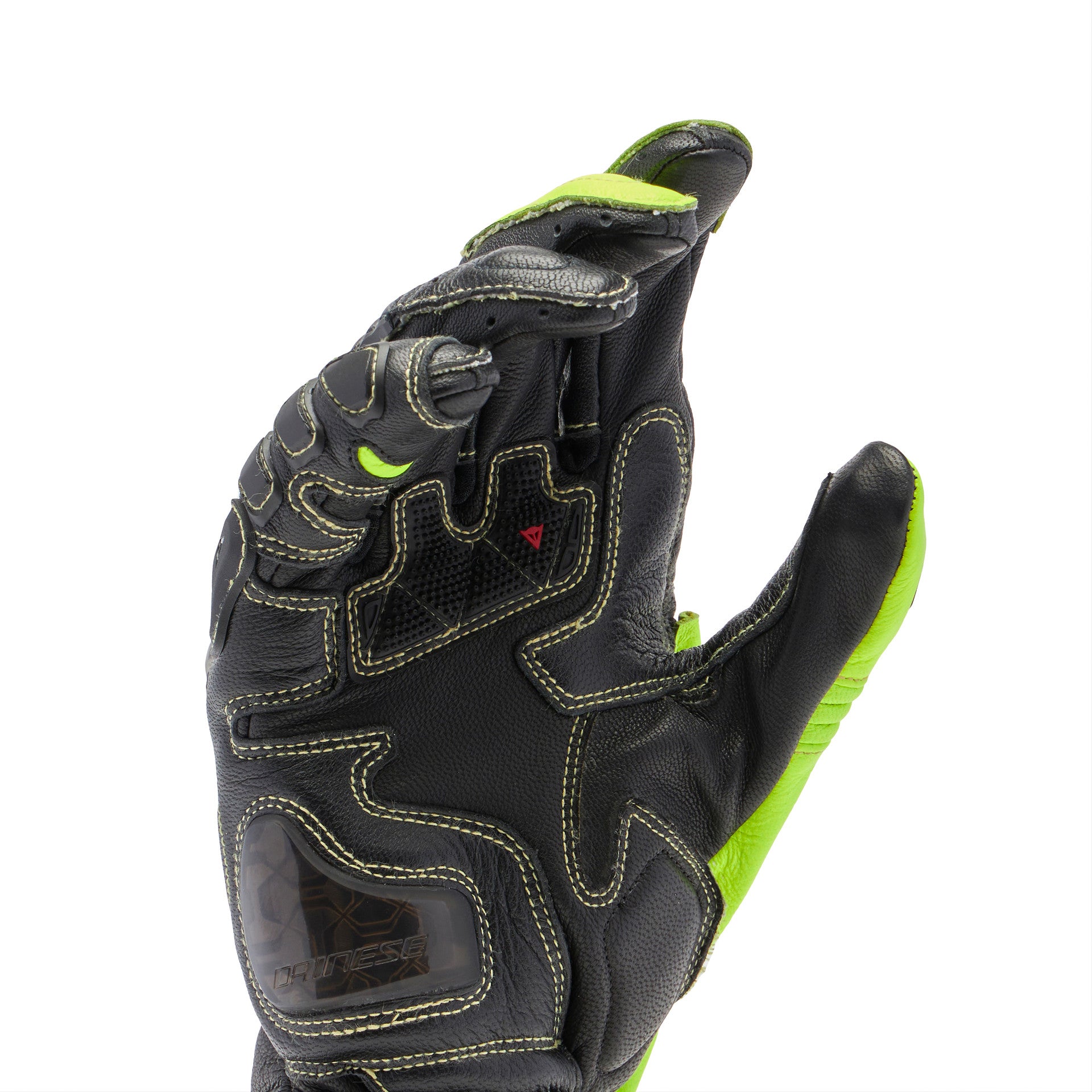 Dainese Full Metal 7 Racing Motorcycle Guantes de cuero | Hombres | Negro/Amarillo de neón | 201810001462000