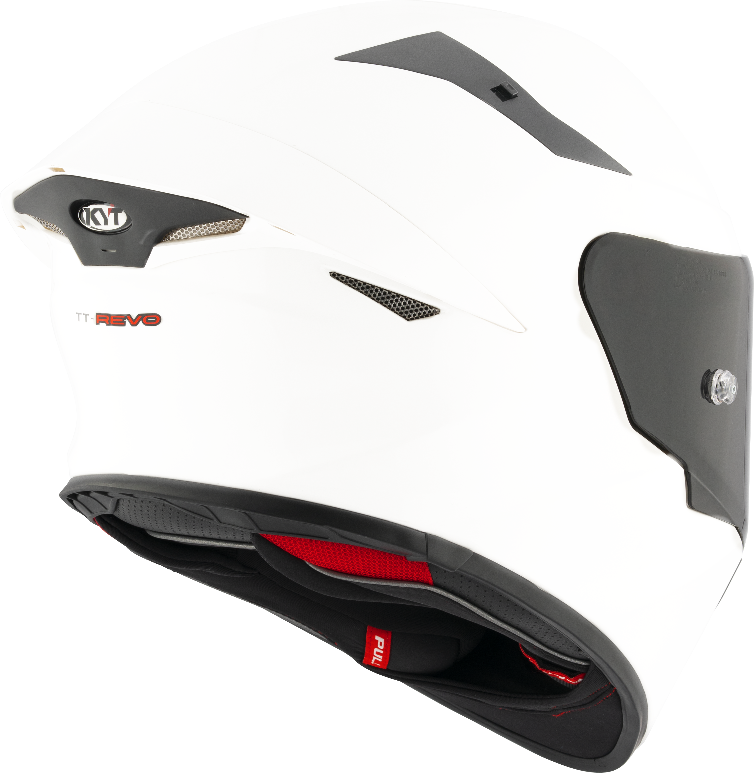 KYT TT-Revo Helm weiß glanz Y6TR00W3