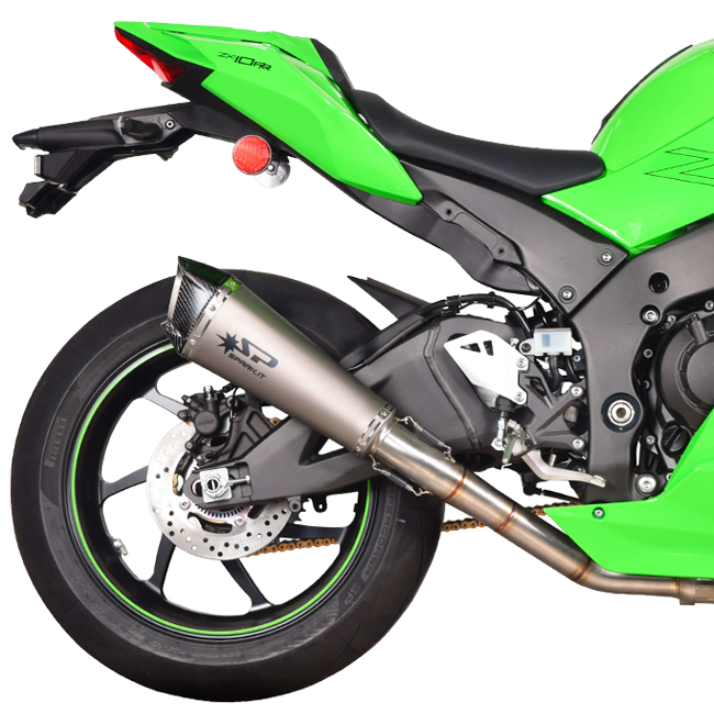 Spark Exhaus Slip-On Konix Evo + Kat Reemplazo Tubo Kawasaki ZX-10 R/RR (21-25) GKA8841T