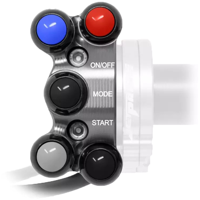 Interruptor de dirección para JetPrime JP ACC 133/143 Gaschrang Yamaha YZF-R1/M RN65 (20-25) JP PLD 133