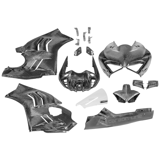Complete SBK cladding set 400g AP carbon line ducati Panigale V4/S/R (22-24)