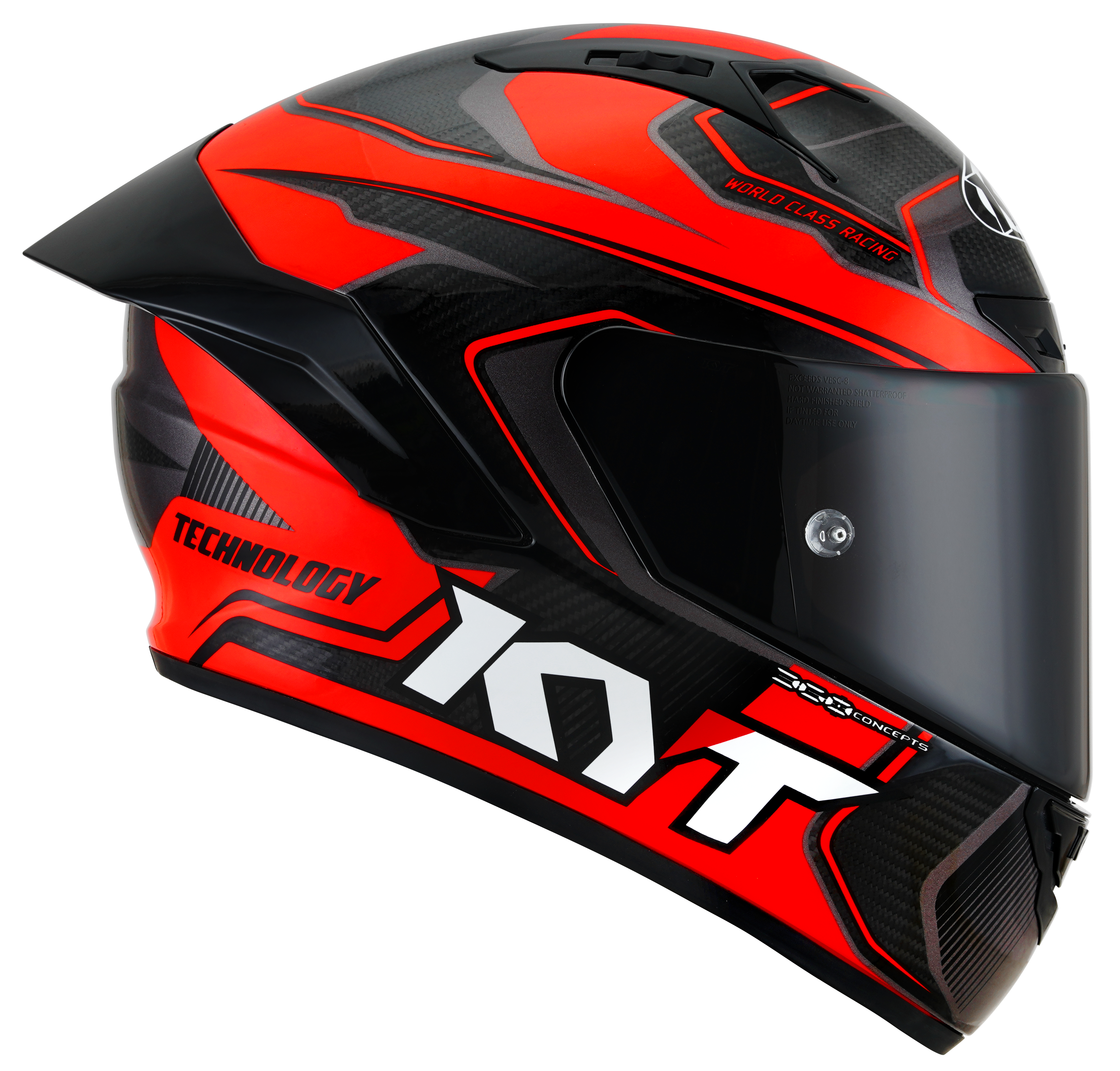Kyt NZ-Race Helm Competencia de carbono Glojed Red Y6NZ0018