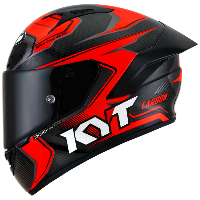 Kyt NZ-Race Helm Competencia de carbono Glojed Red Y6NZ0018
