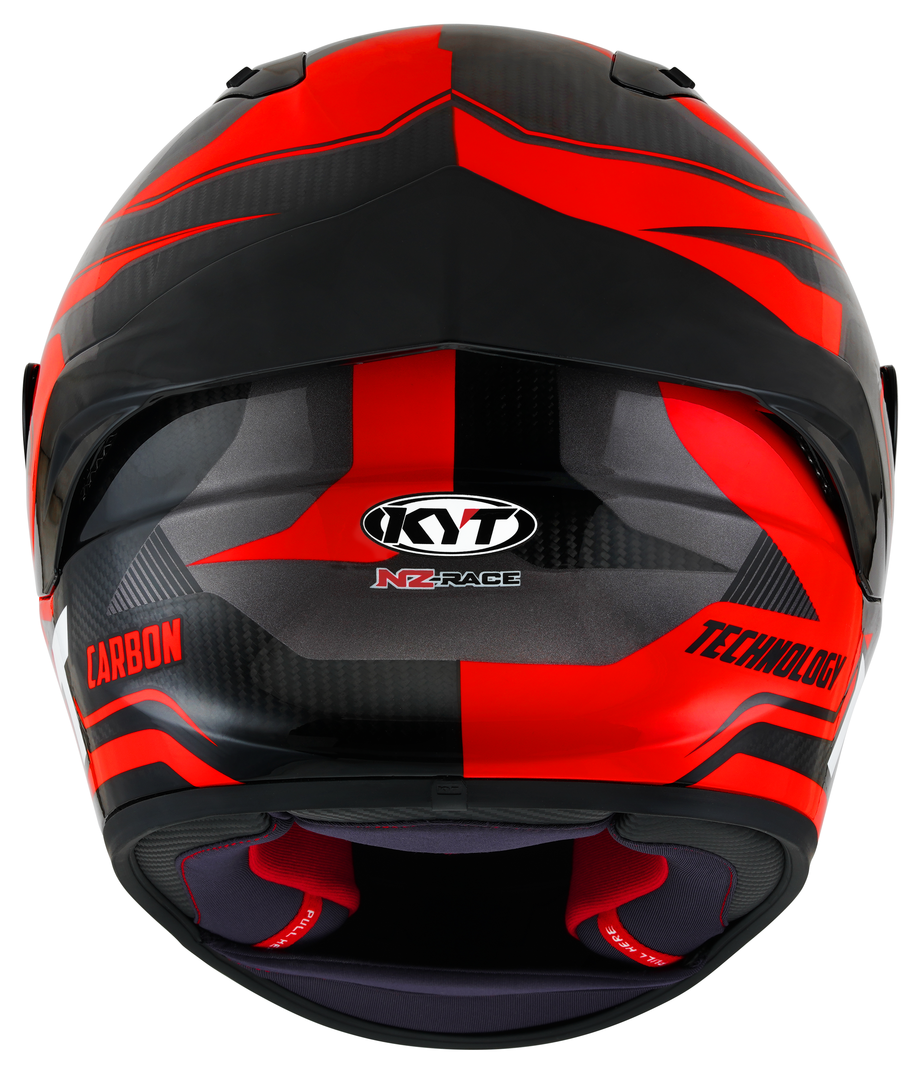 Kyt NZ-Race Helm Competencia de carbono Glojed Red Y6NZ0018