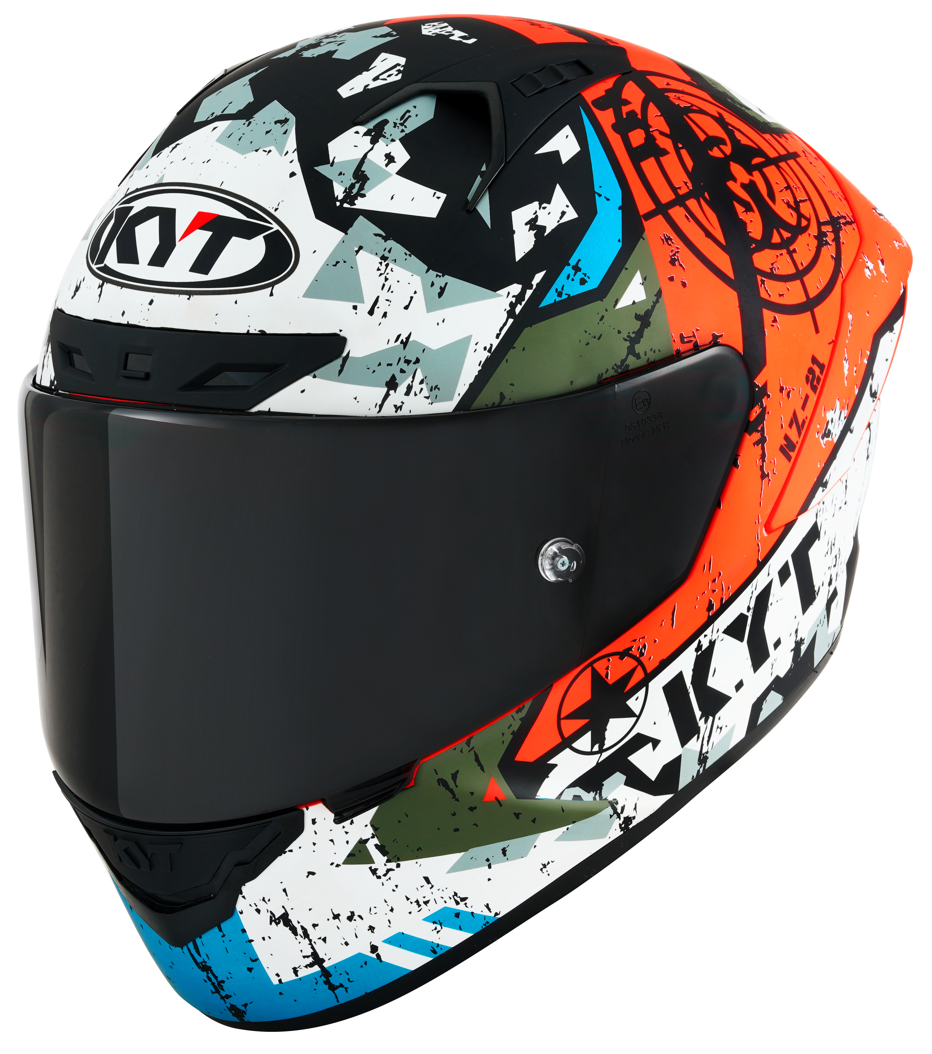 Kyt NZ-Race Helm Blazing Matt Rot Y6NZ0019