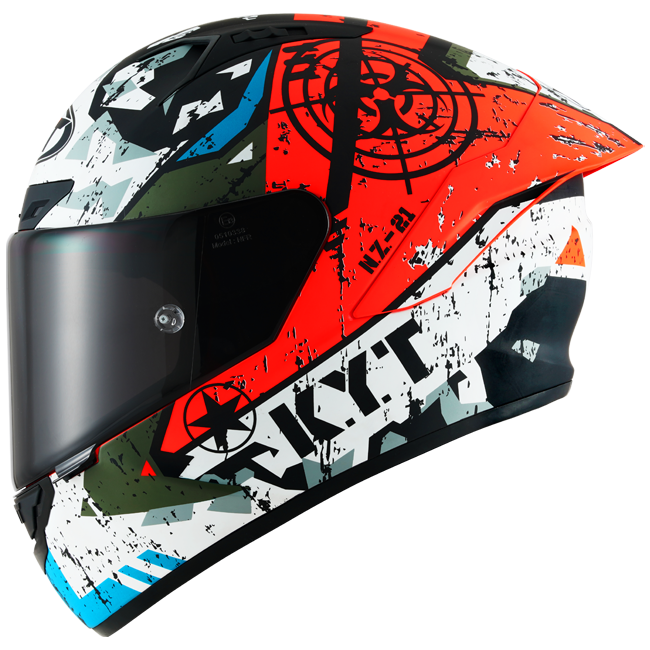 Kyt NZ-Race Helm Blazing Matt Rot Y6NZ0019