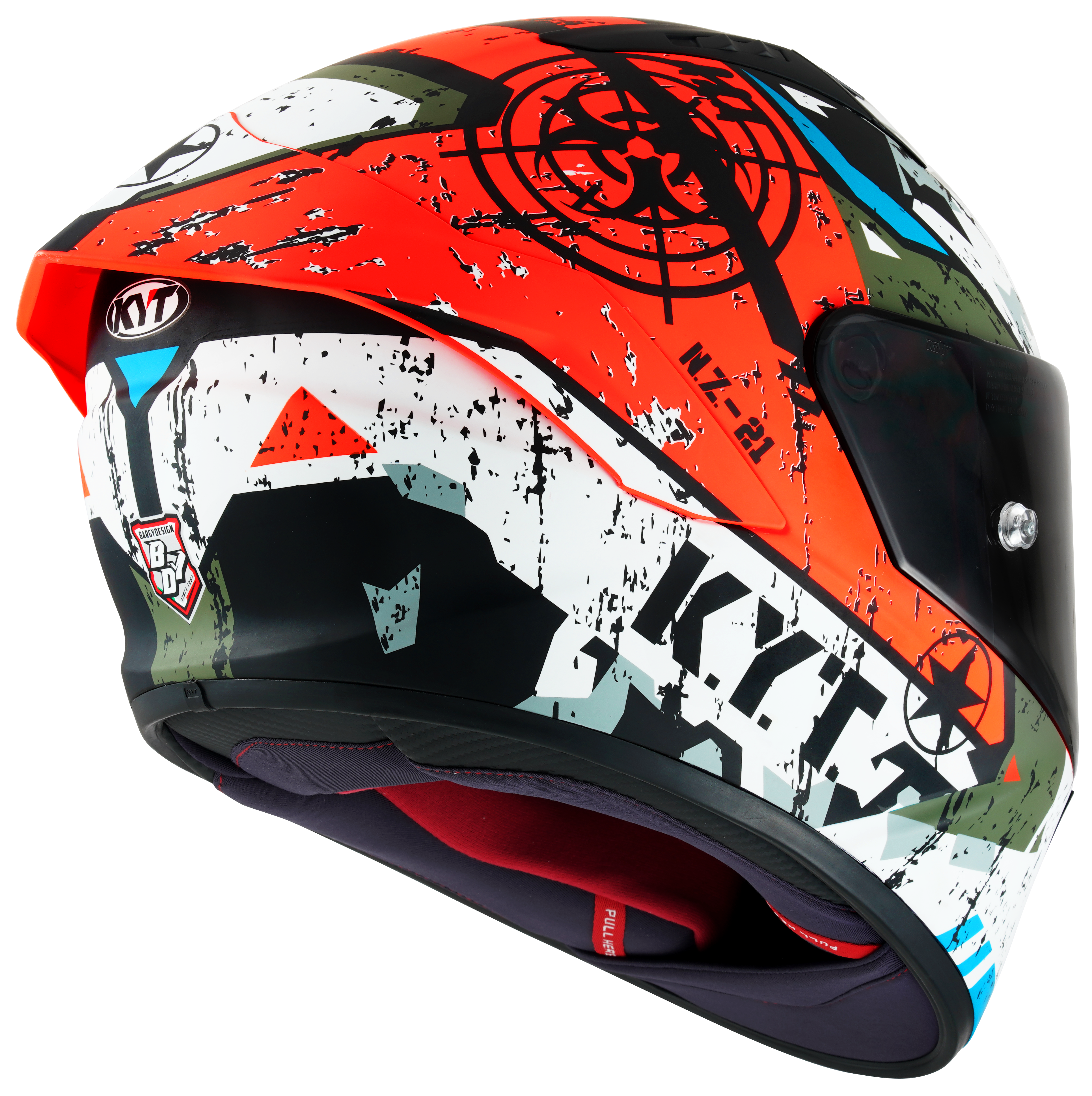 Kyt NZ-Race Helm Blazing Matt Rot Y6NZ0019