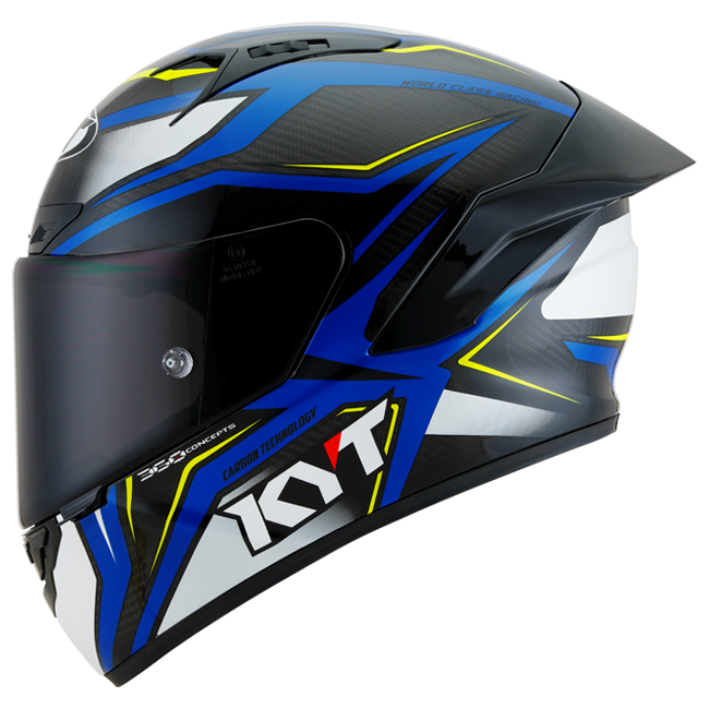 Kyt NZ-Race Telma de carbono Stride Blue Glossy Blue/White Y6NZ0024