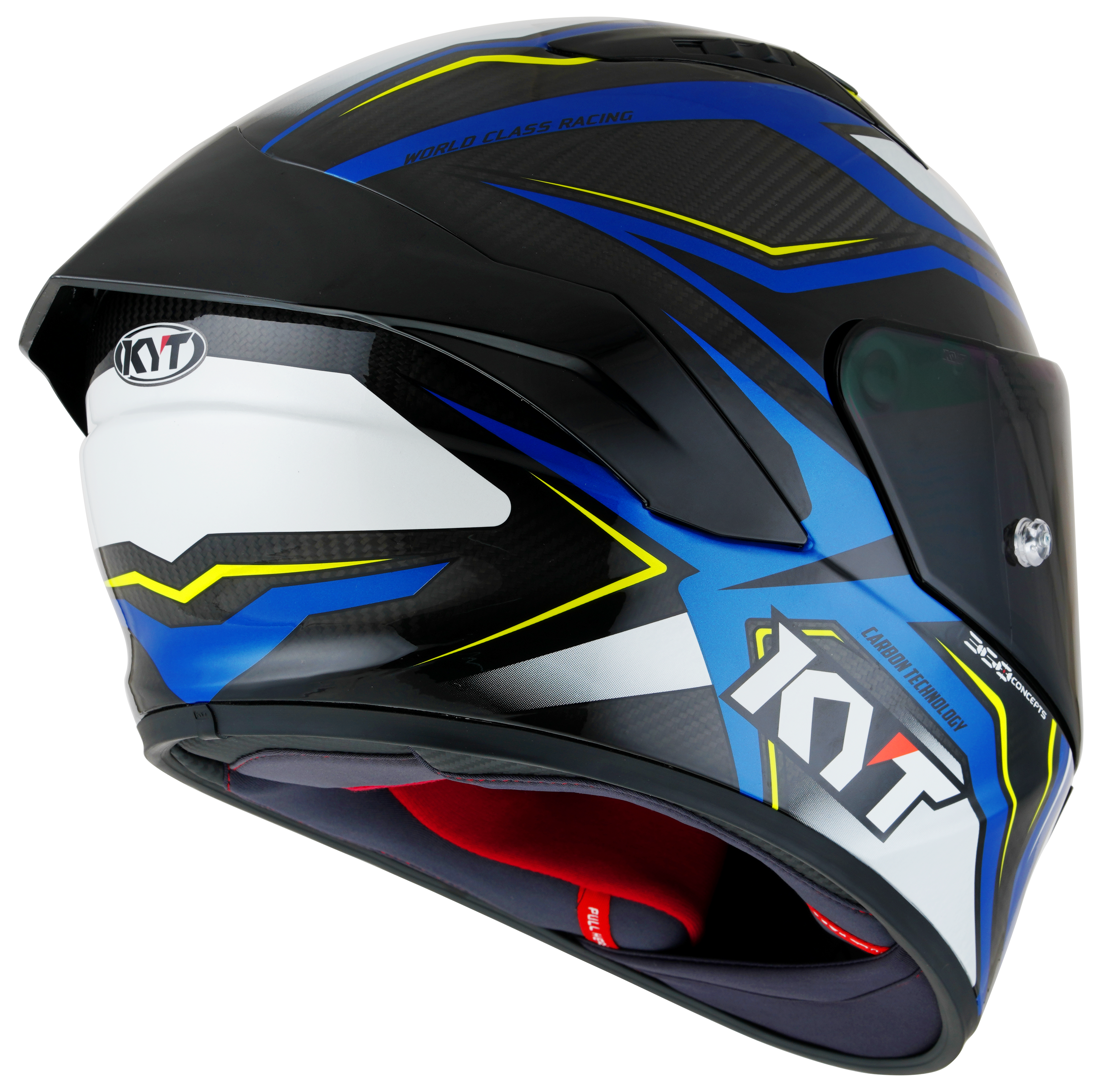 Kyt NZ-Race Telma de carbono Stride Blue Glossy Blue/White Y6NZ0024