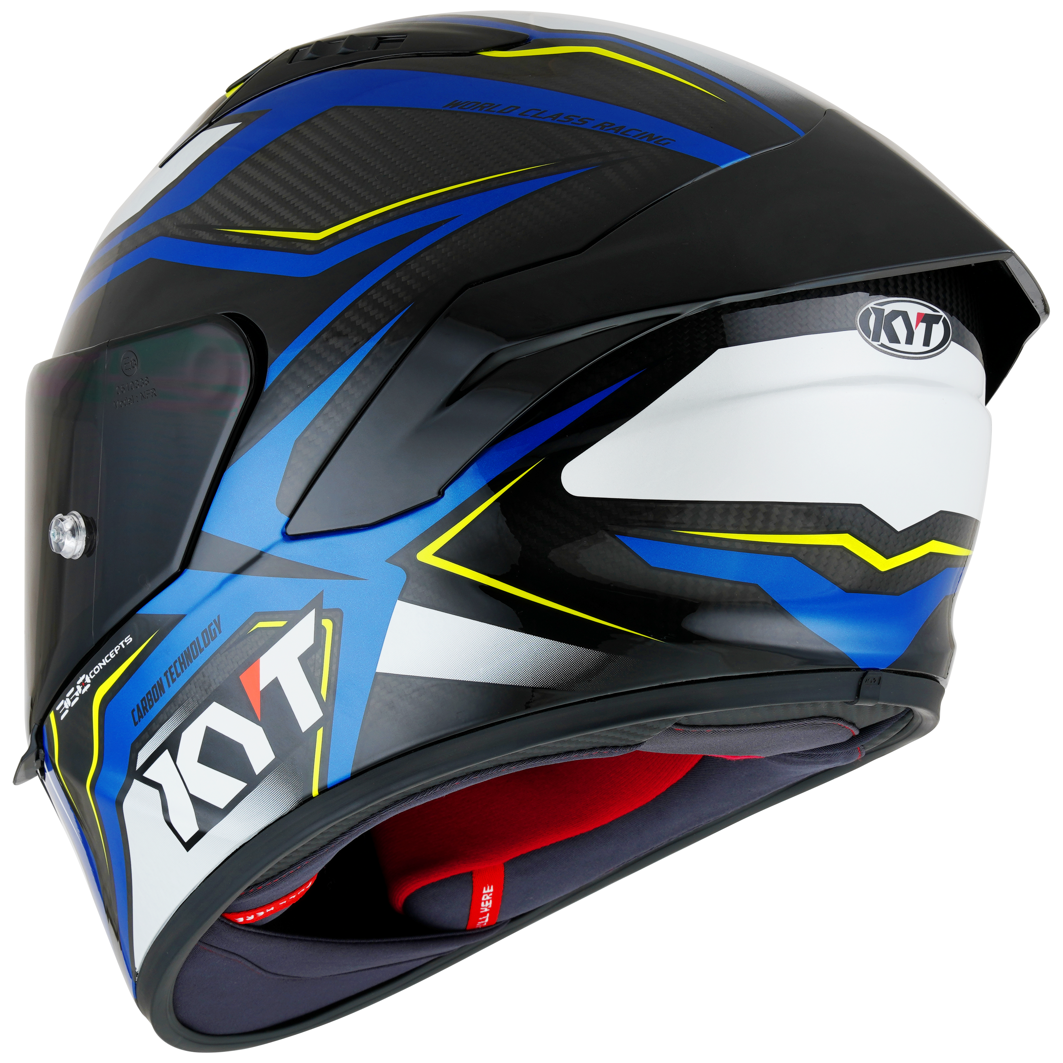 Kyt NZ-Race Telma de carbono Stride Blue Glossy Blue/White Y6NZ0024