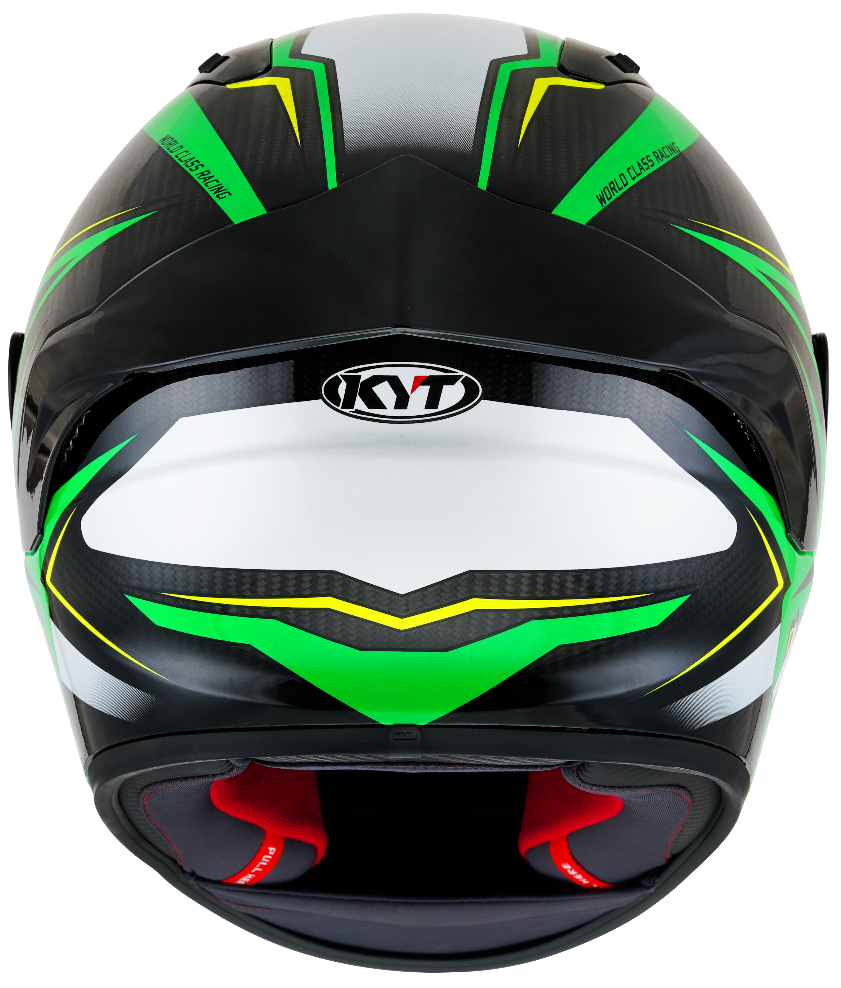 Kyt NZ-Race Timonelas de carbono Gloso Green Green Fluo/White Y6NZ0025