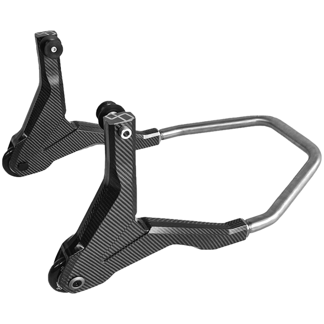 Carbon rear wheel stand Lighteech Ducati Panigale V4/S (2025) with rolling RSC004R