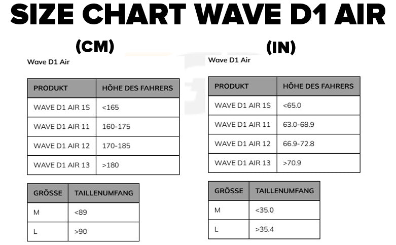 Daines Back Protector Wave 1S D1 Air - Höhe