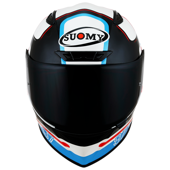 Suomy Track-1 timón noventa y siete blancos brillantes/rojo K6T10001