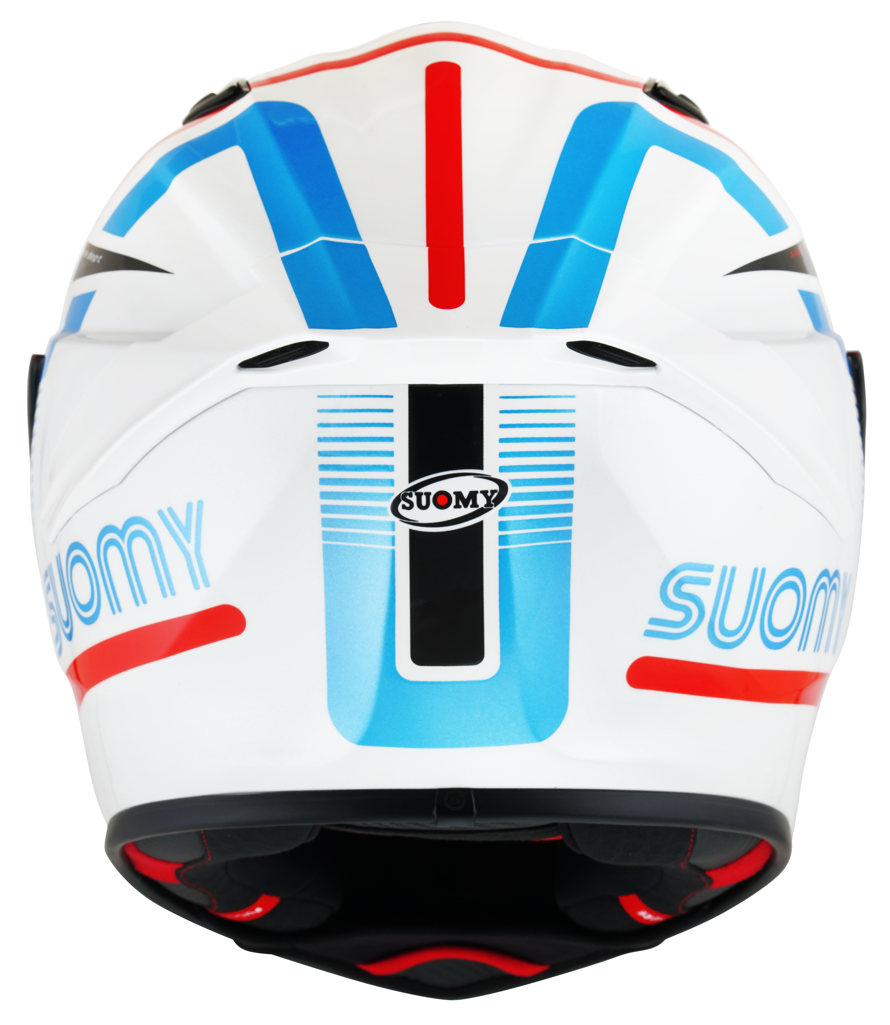 Suomy Track-1 timón noventa y siete blancos brillantes/rojo K6T10001