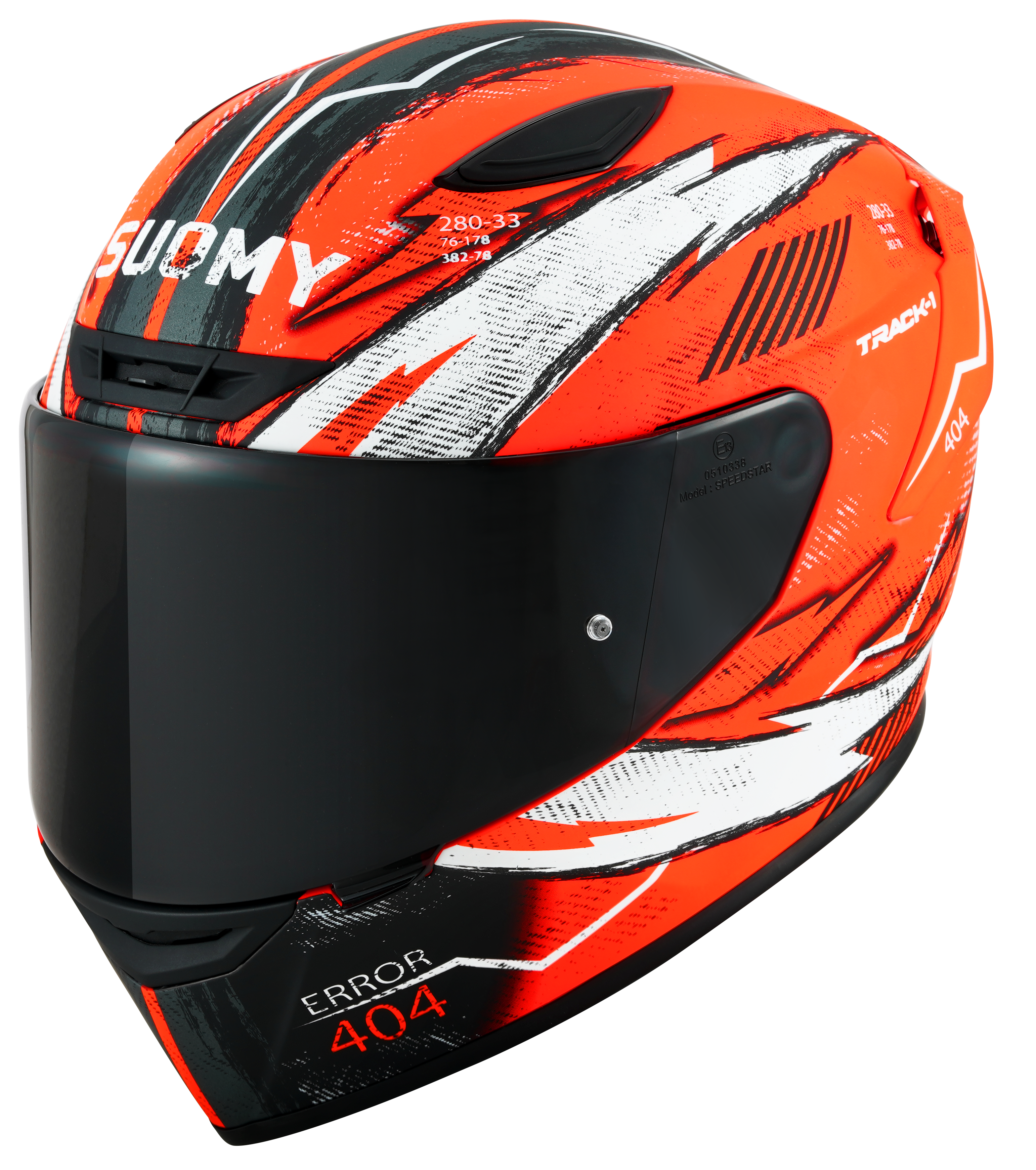 Suomy Track-1 Helm 404 Matt Orange Fluo K6T10009