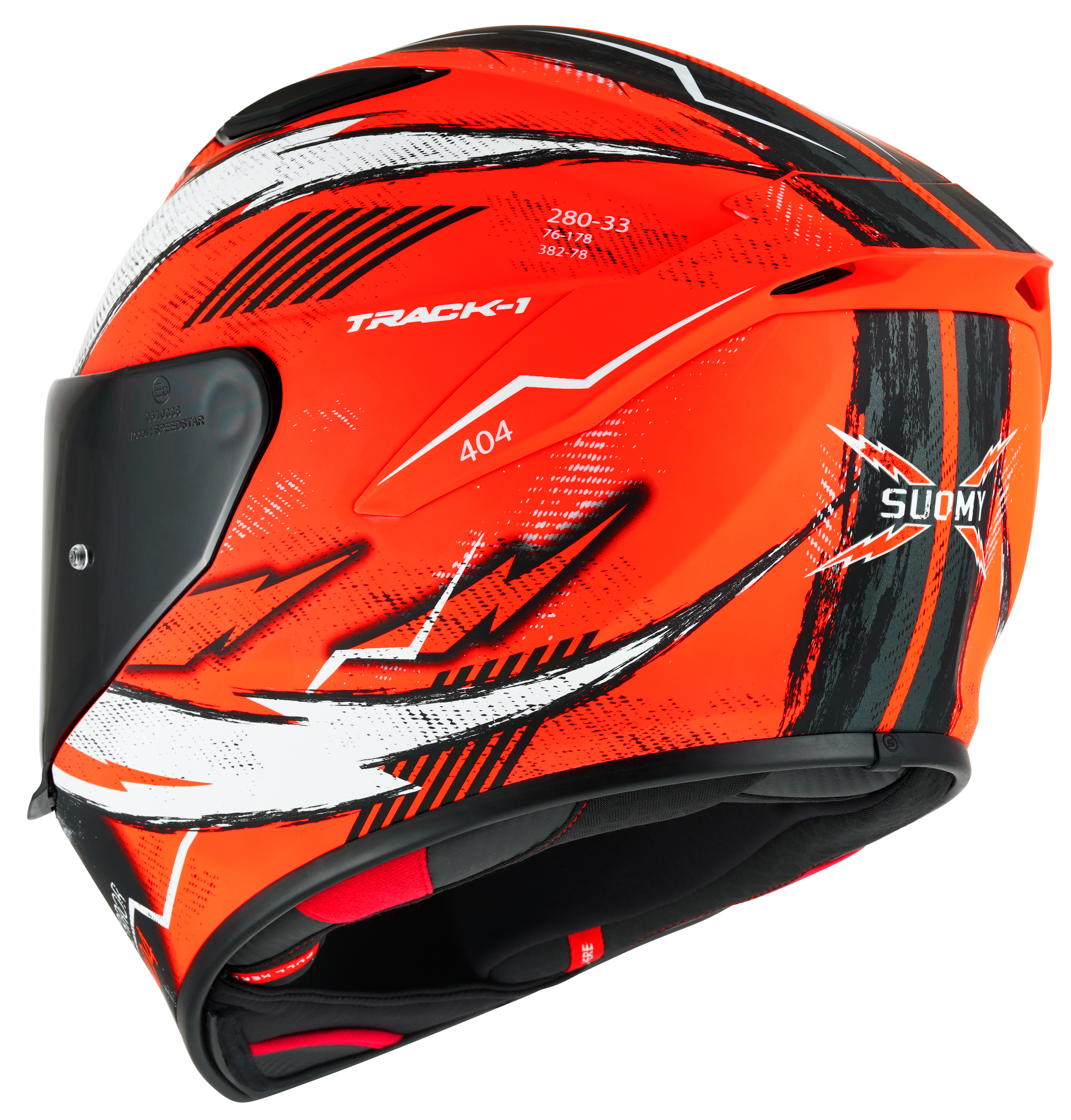 Suomy Track-1 Helm 404 Matt Orange Fluo K6T10009