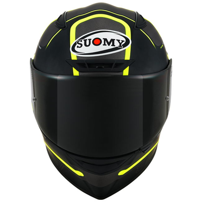 Suomy Track-1 Helm noventa y siete Matt Gun Metal/Gelb K6T10013