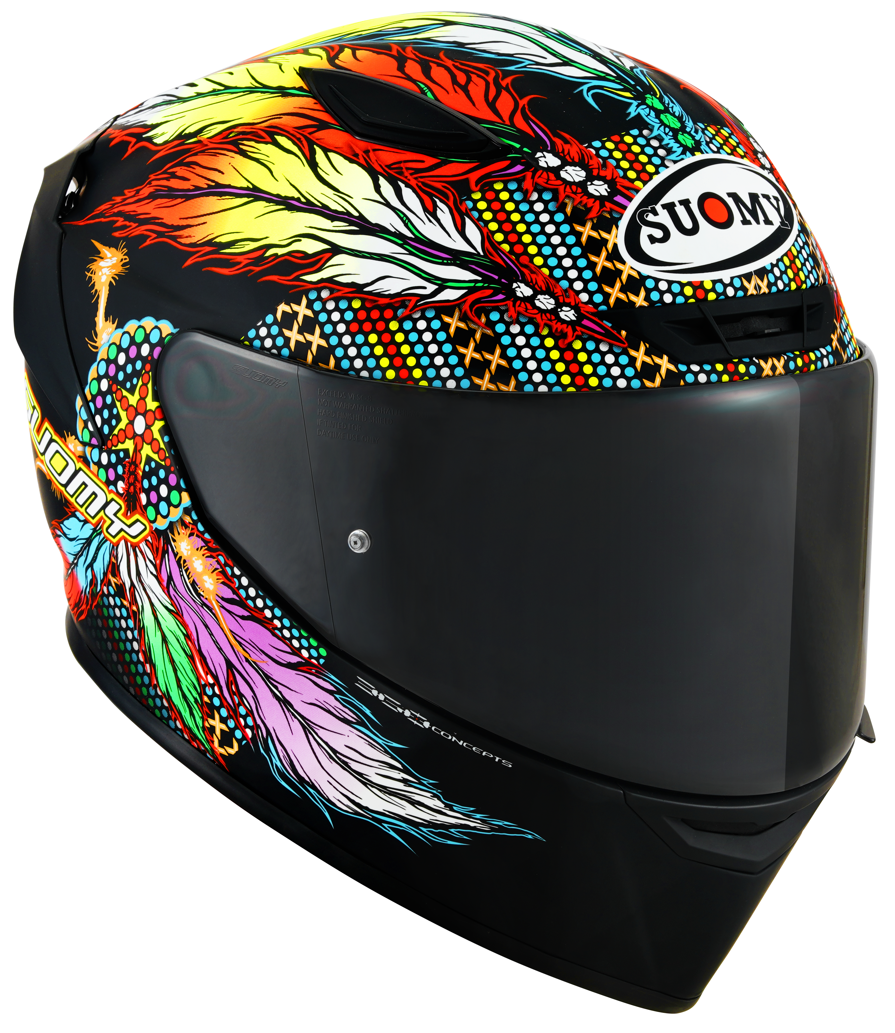 Suomy Track-1 Helm Chiefain Matt Black K6T10014
