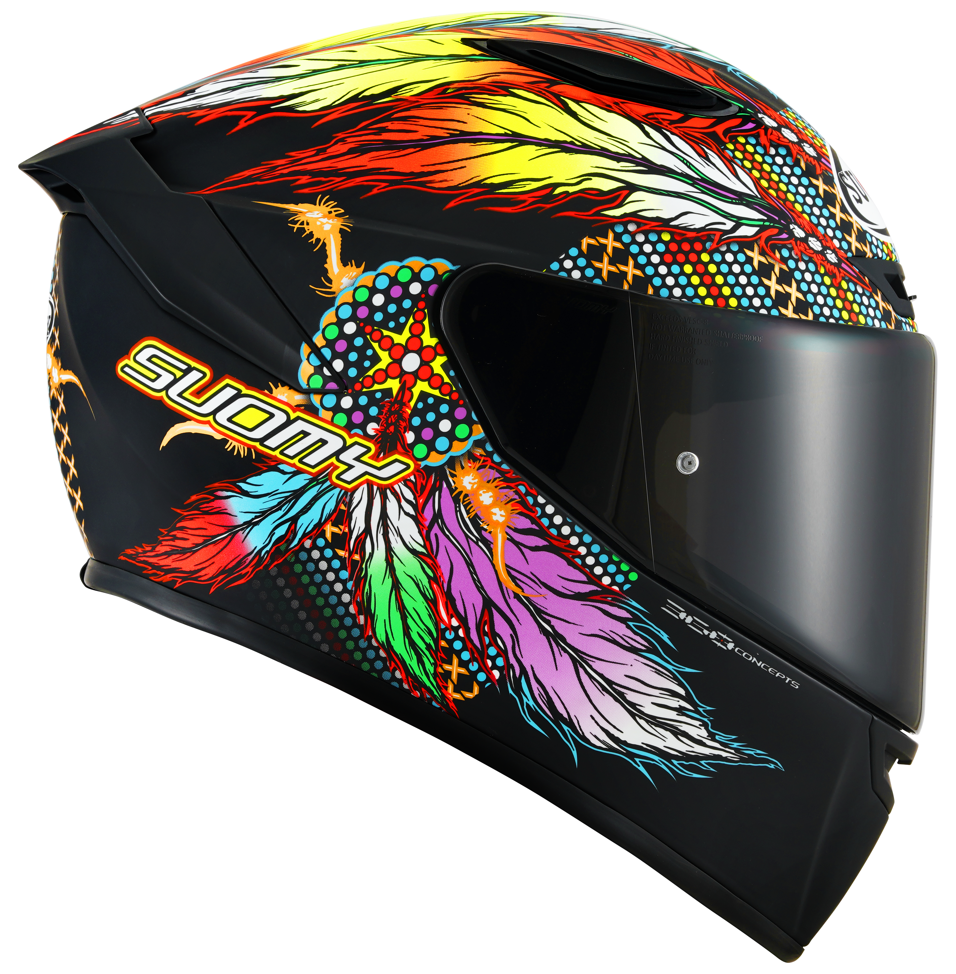 Suomy Track-1 Helm Chiefain Matt Black K6T10014