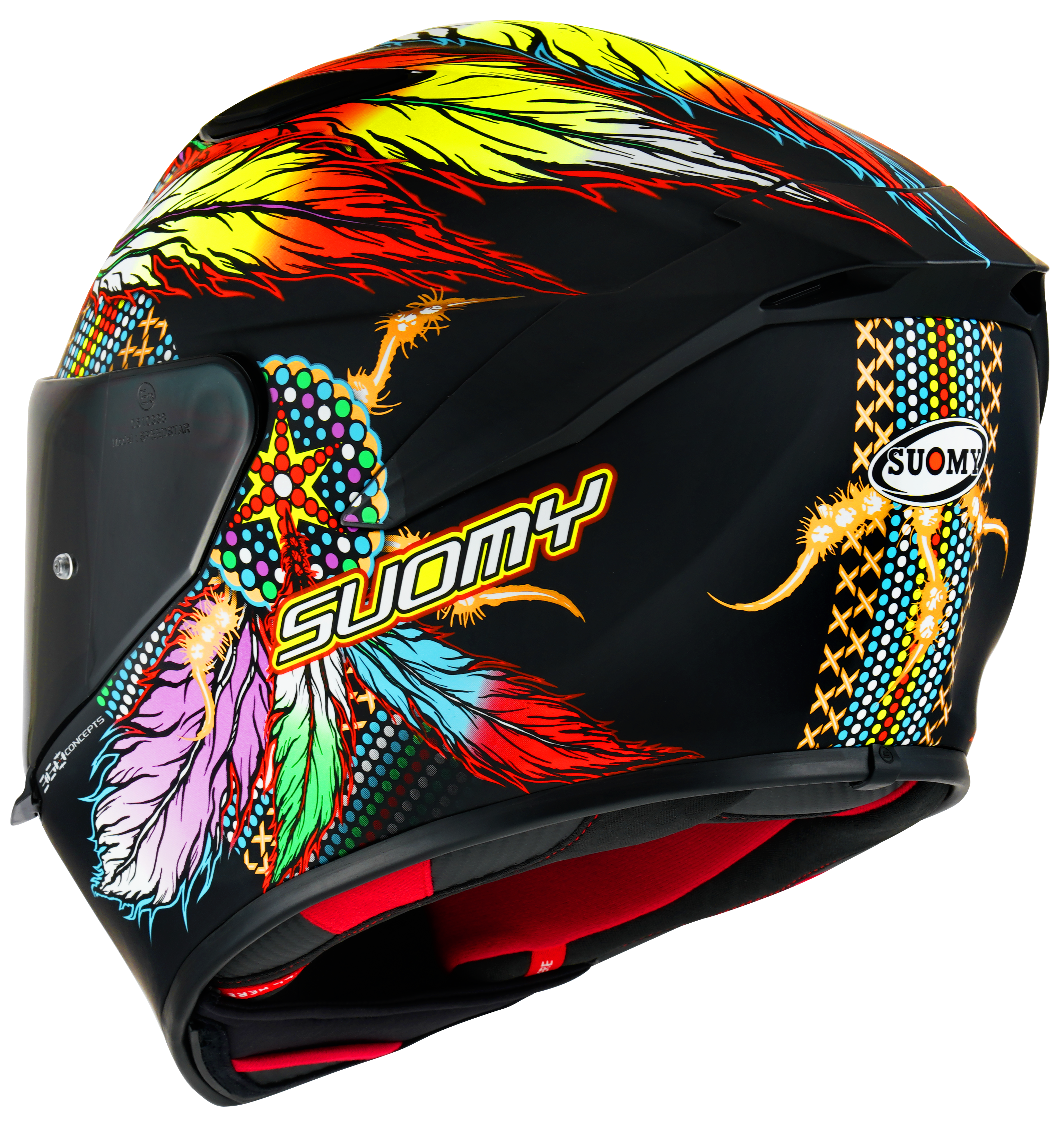Suomy Track-1 Helm Chiefain Matt Black K6T10014