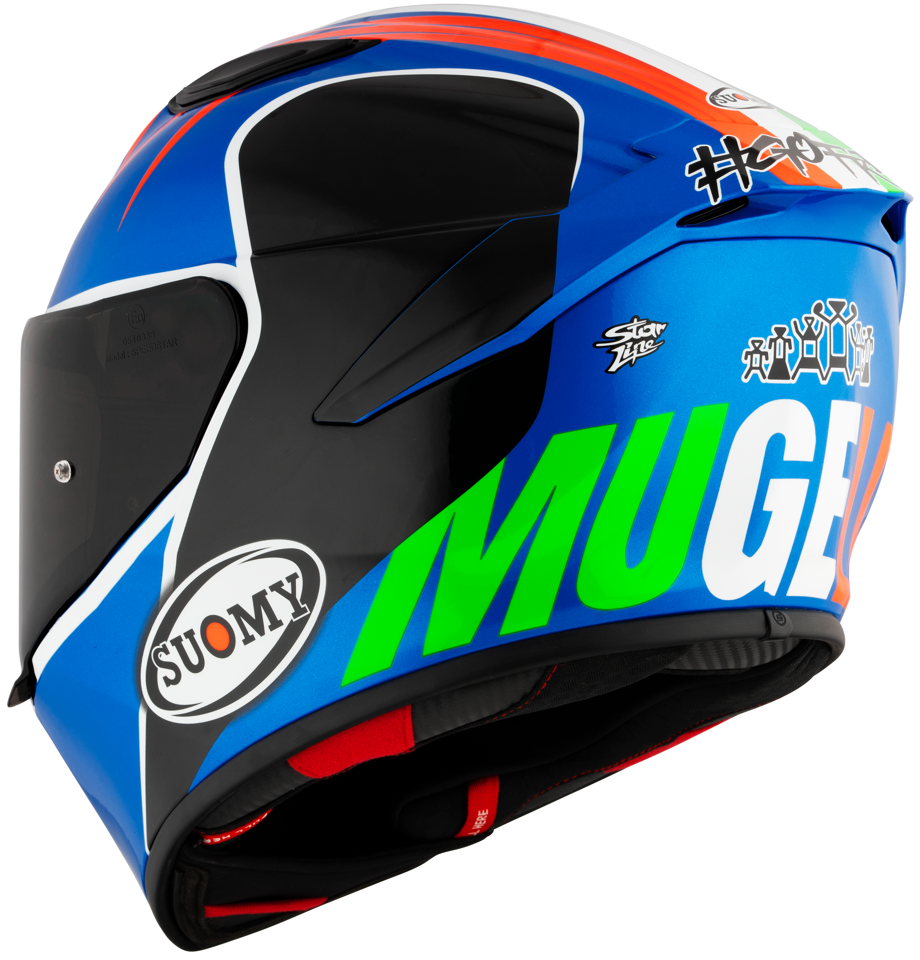Suomy Track-1 Helm Francesco Pecco Bagnaia Mugello 2022 Réplica K6T10016