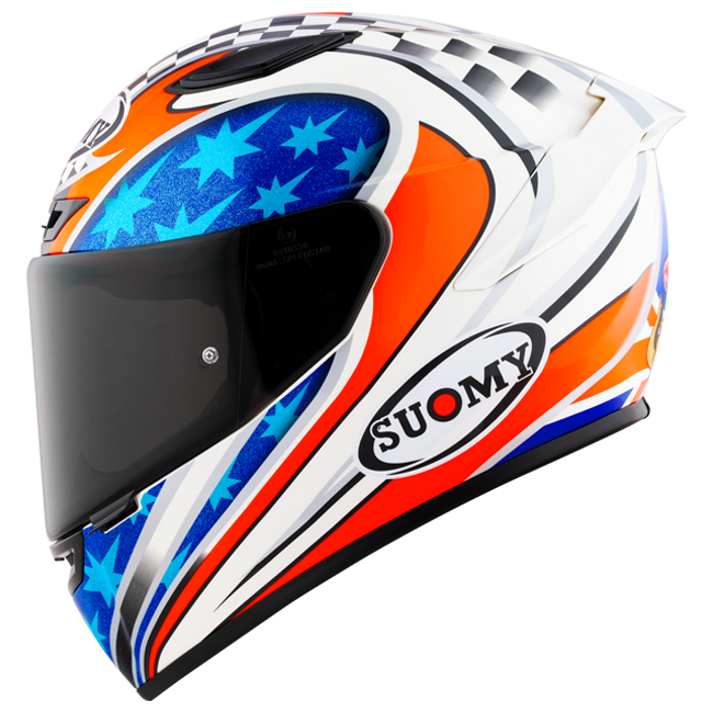 Suomy Track-1 Helm Troy Bayliss 2002 Réplica K6T10018