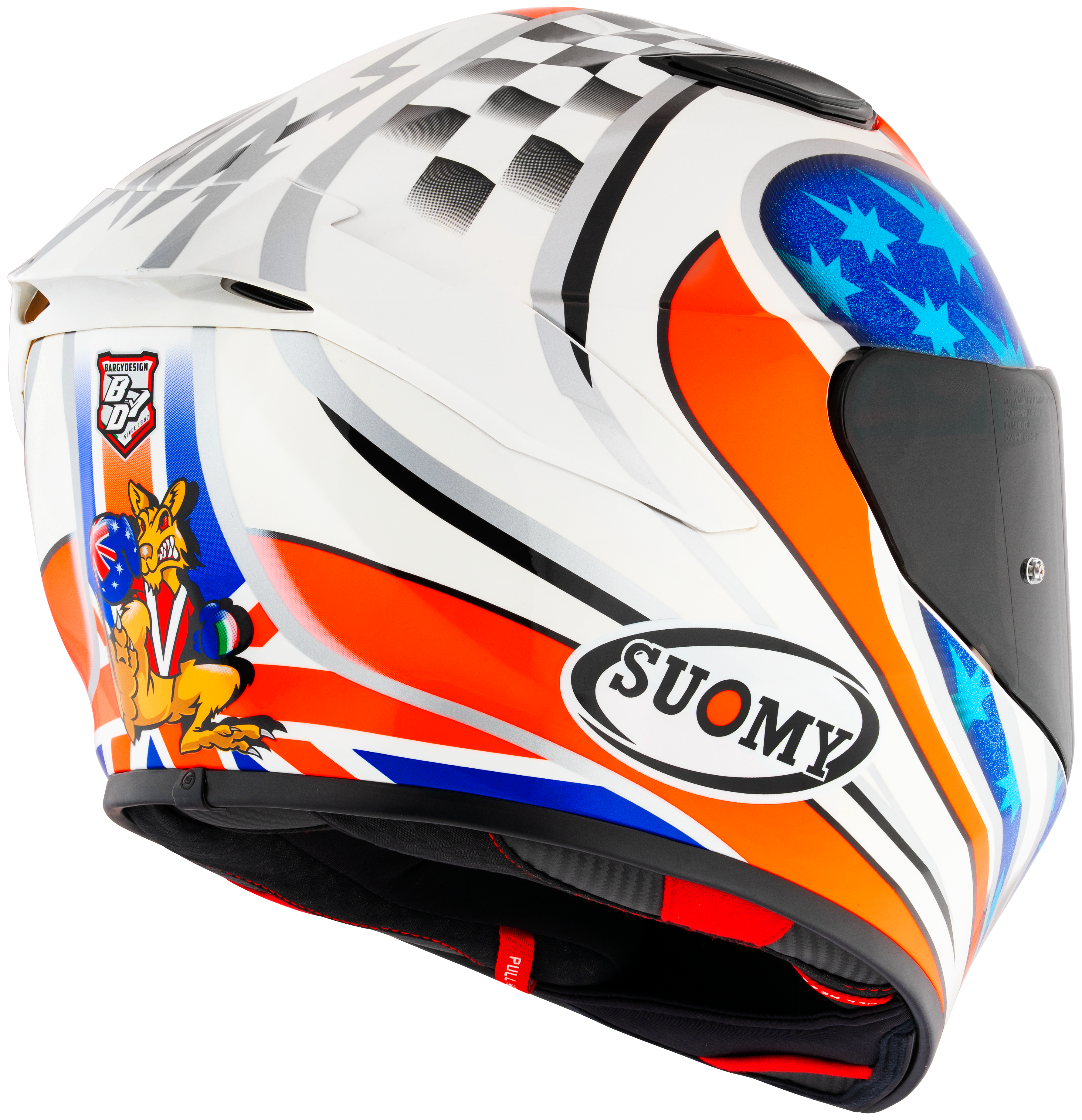 Suomy Track-1 Helm Troy Bayliss 2002 Réplica K6T10018