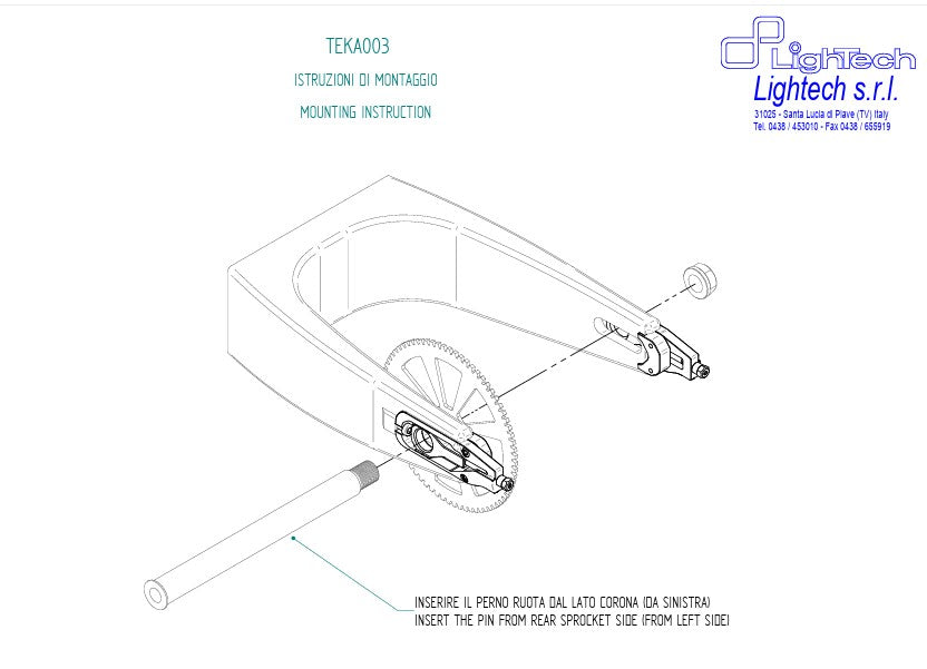 Tensor de cadena Lightech Kawasaki ZX-10 R (11-15) Teka003