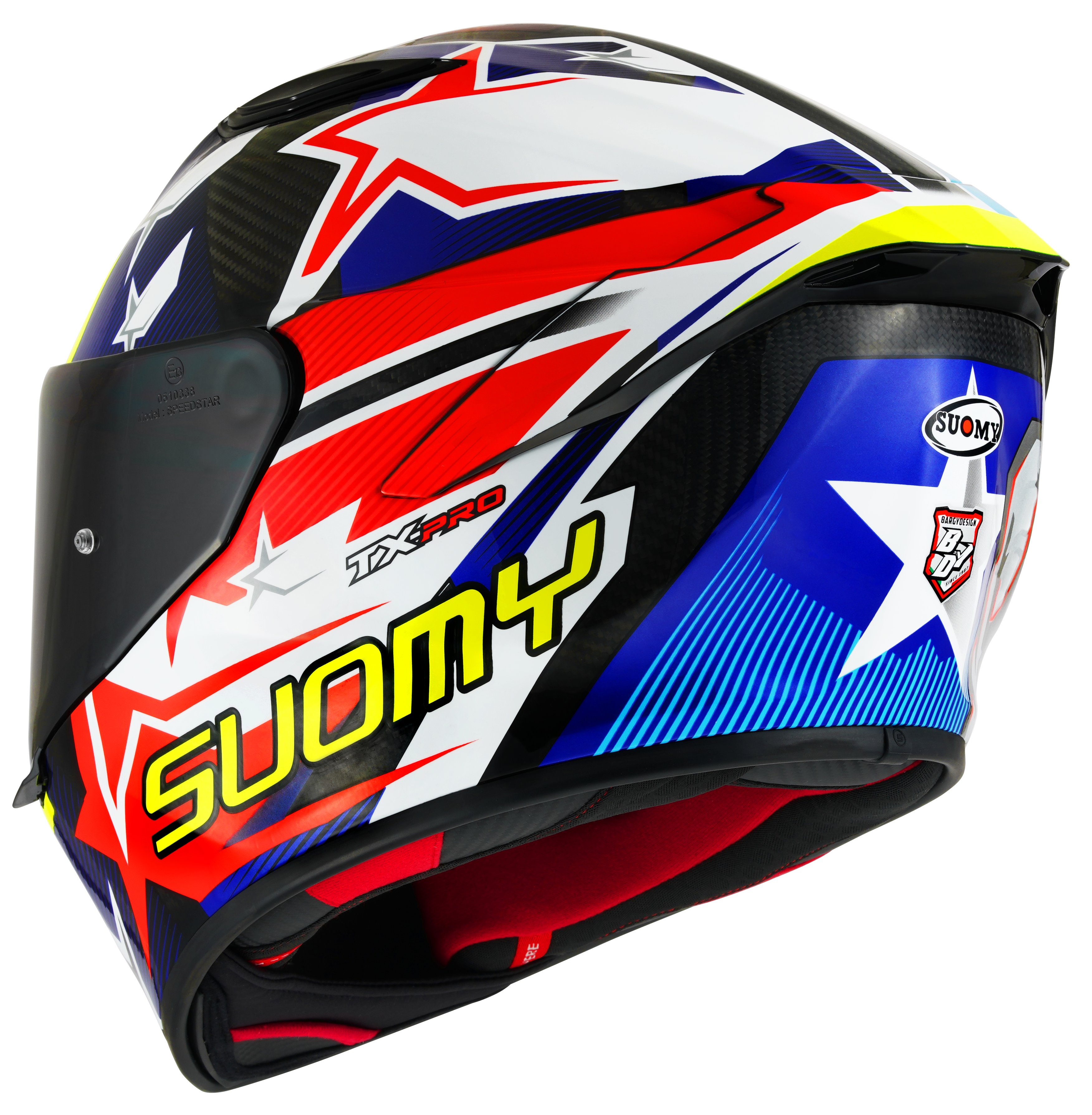 Suomy tx-pro timón de carbono más alto K6TX0002