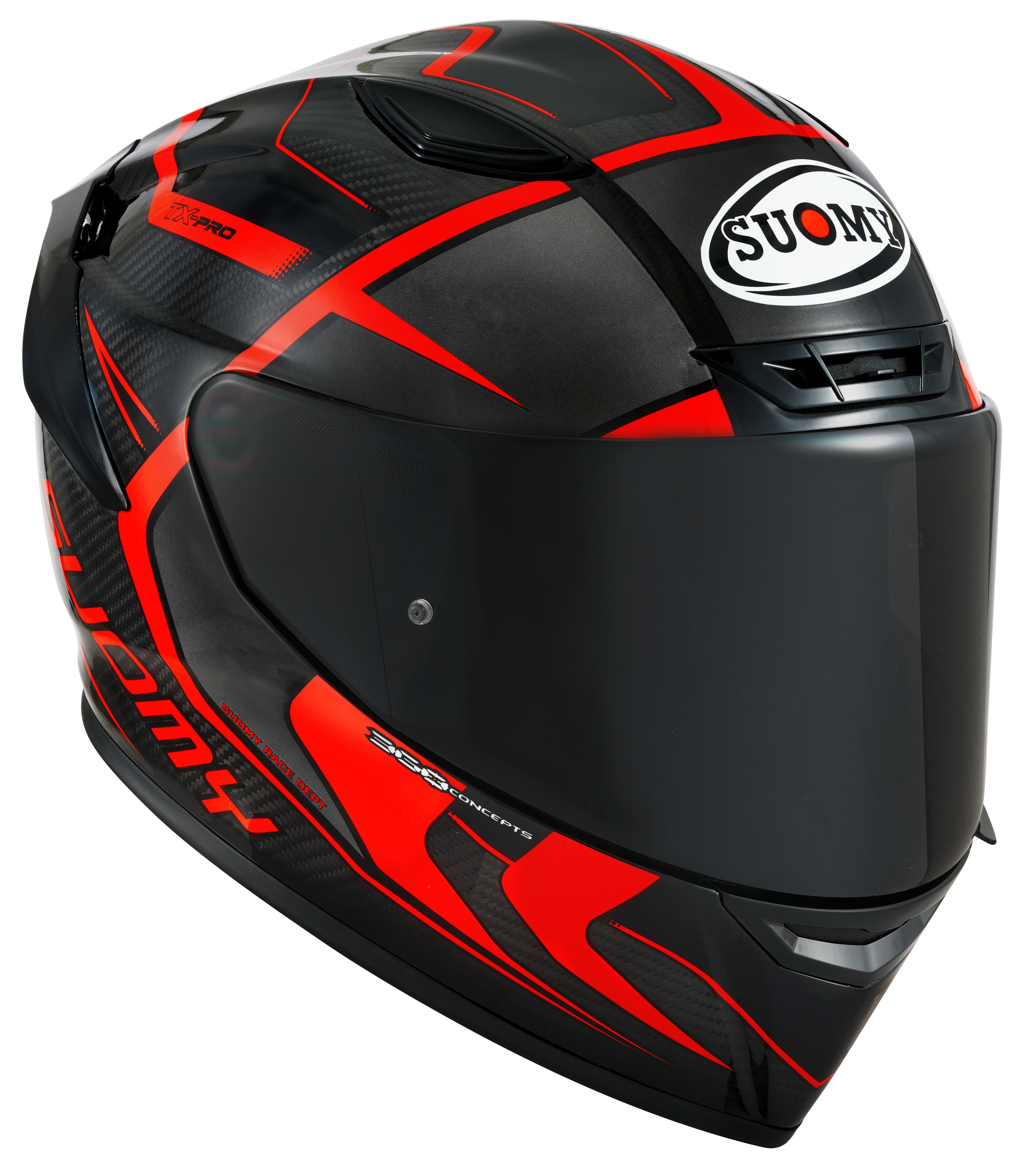 Suomy tx-pro timón de carbono FLURO K6TX0003