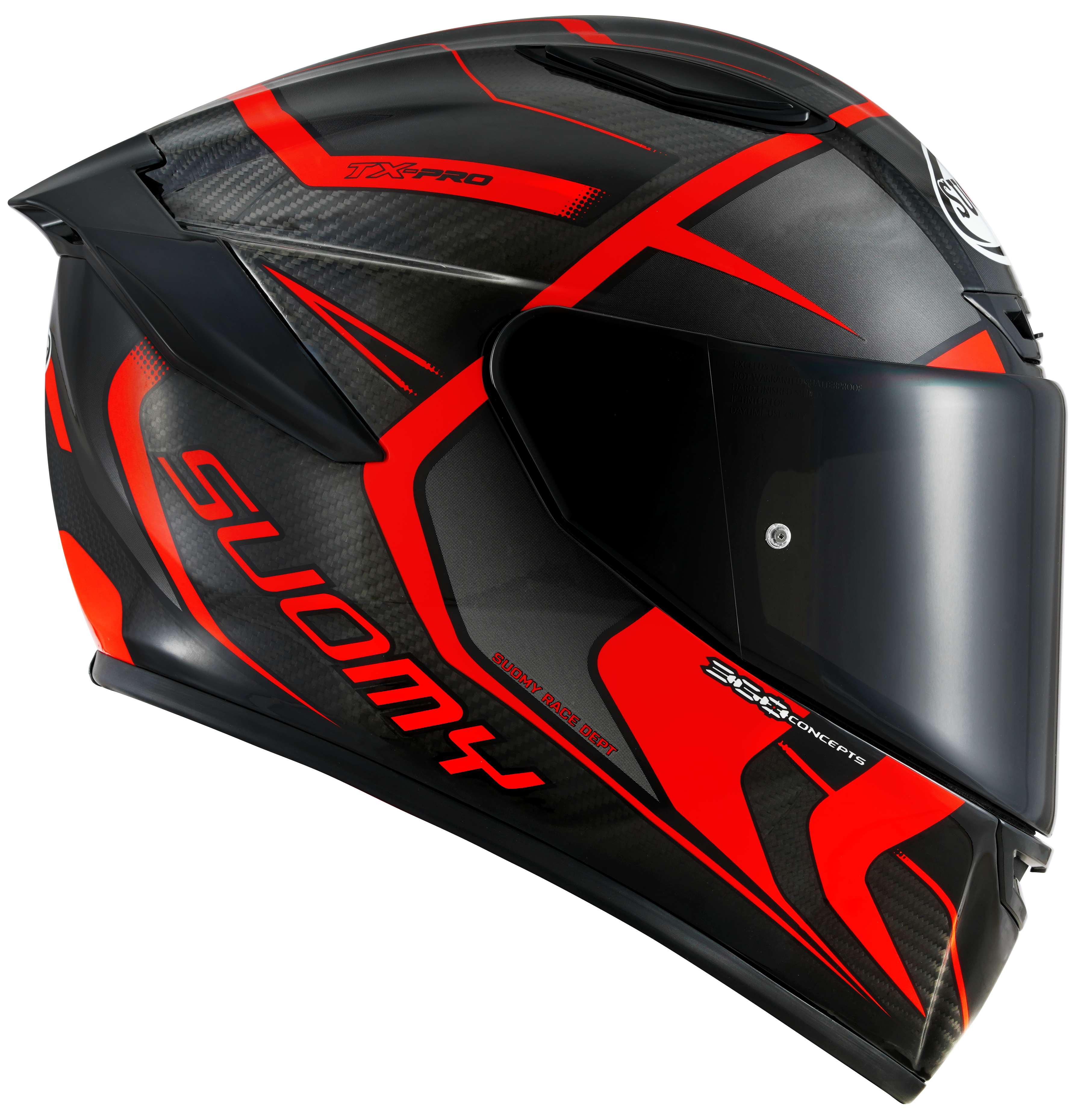 Suomy tx-pro timón de carbono FLURO K6TX0003